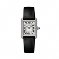 Cartier Tank Style Rectangular Leather Strap