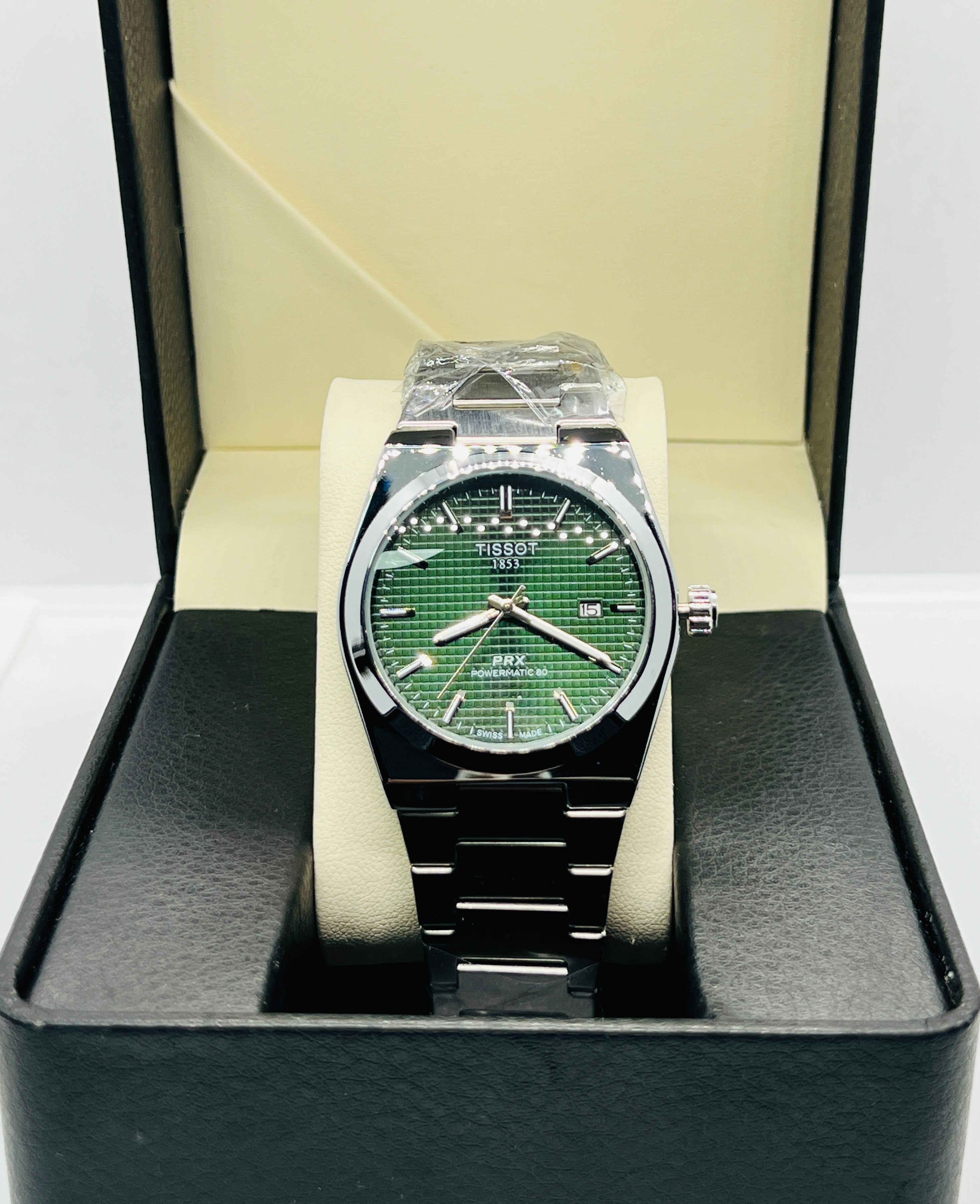 Tissot PRX Powermatic 80 — Forest Green Dial | Stainless Steel