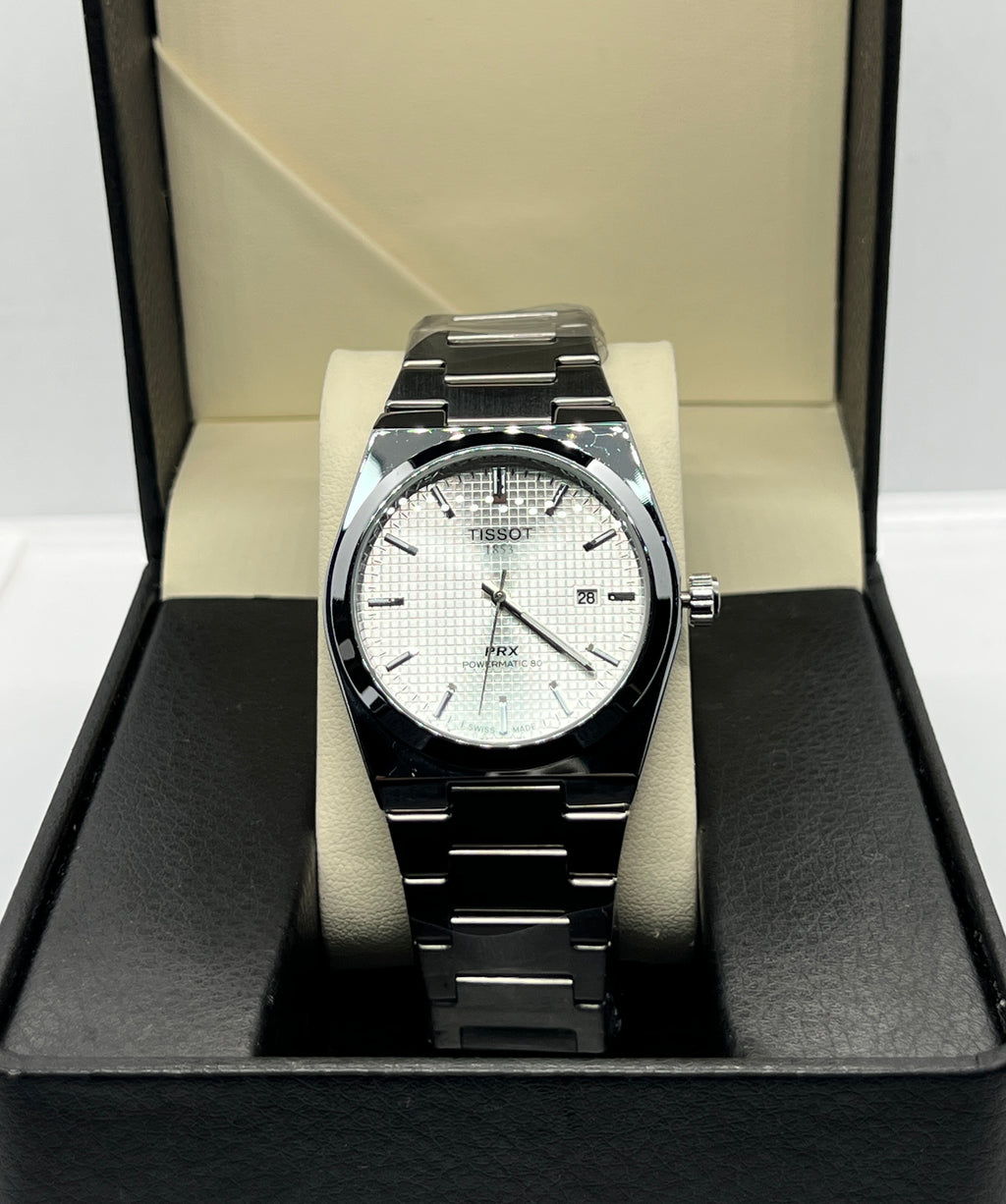 Tissot PRX Powermatic 80 – White Waffle Dial