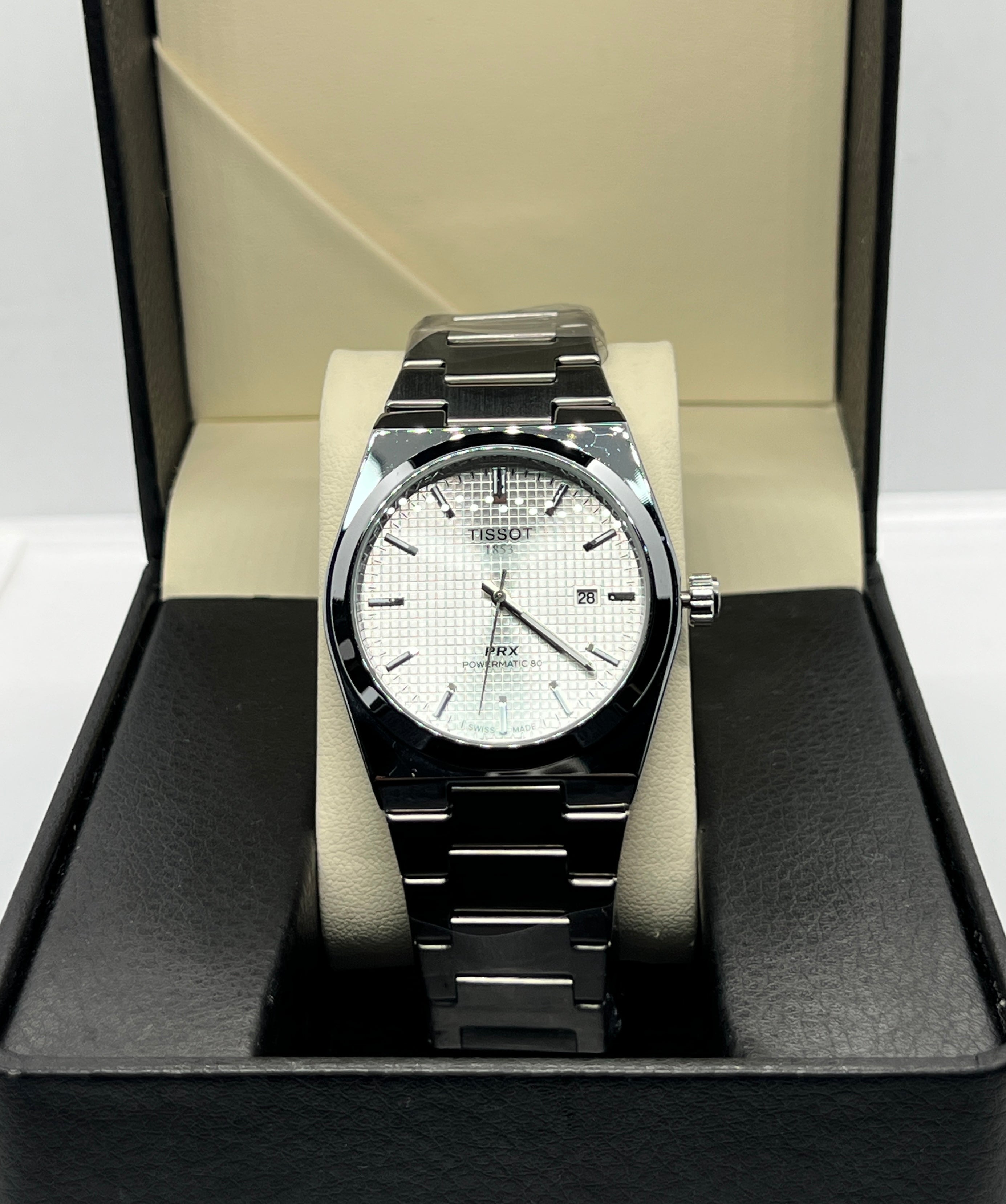 Tissot PRX Powermatic 80 – White Waffle Dial