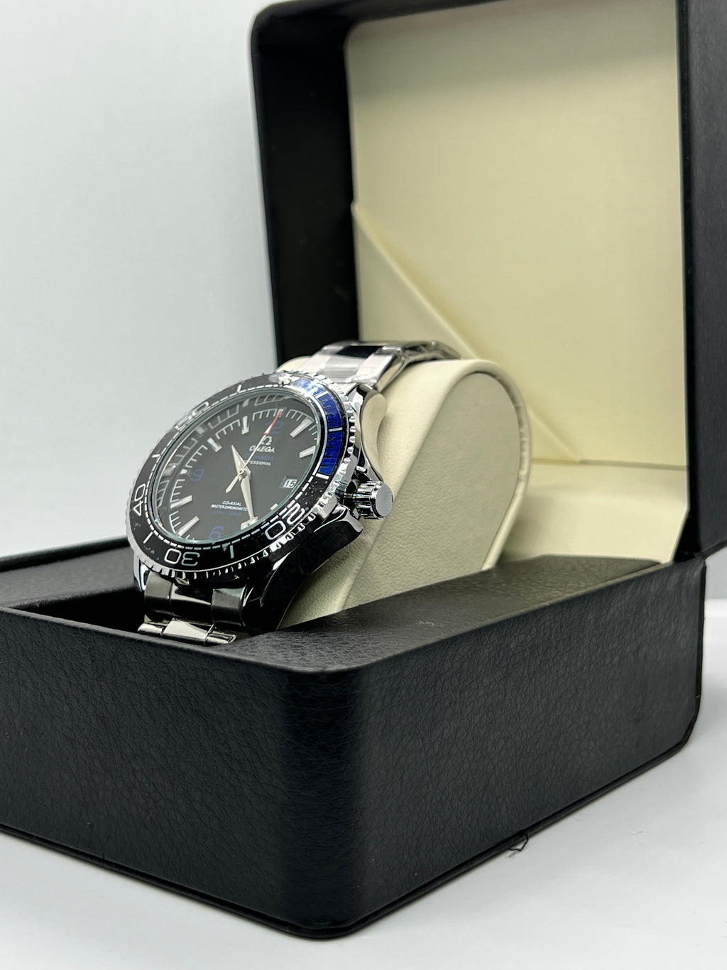 Omega Seamaster Planet Ocean 600M – Black Dial | Black & Blue Bezel | Swiss SemiAutomatic