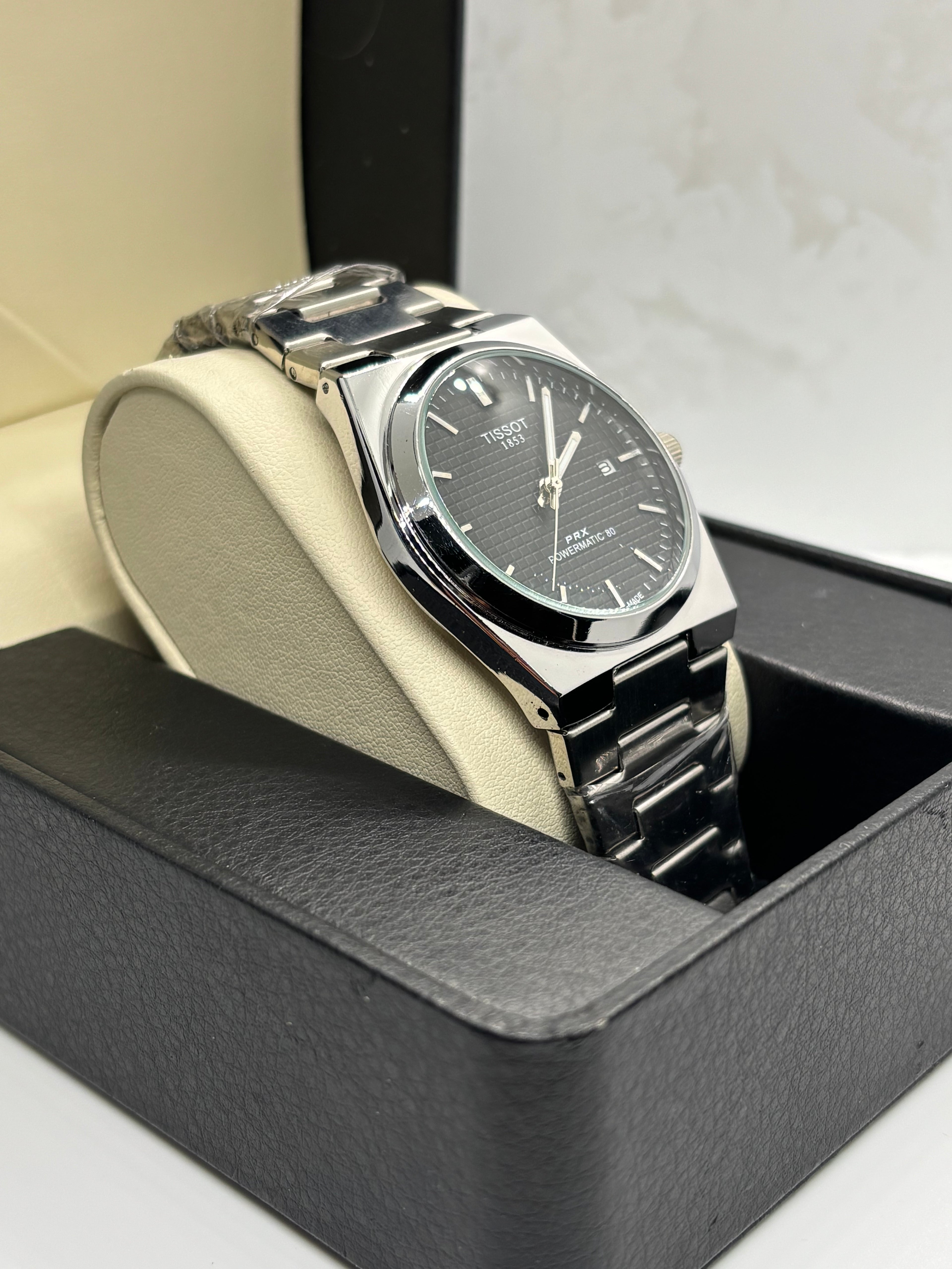 Tissot PRX Powermatic 80 — Black Textured Dial | Stainless Steel