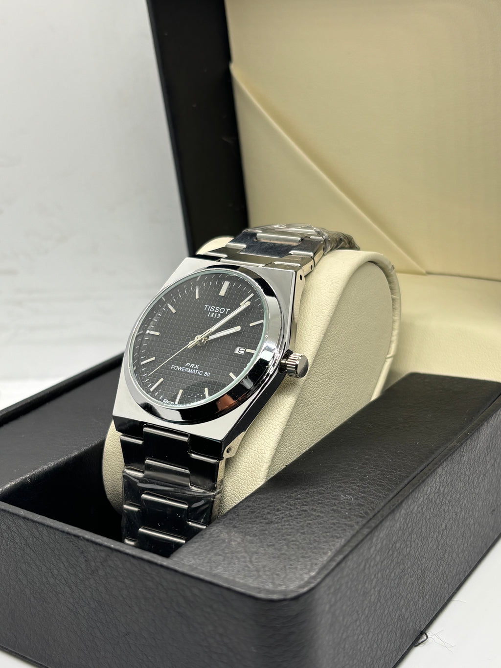 Tissot PRX Powermatic 80 — Black Textured Dial | Stainless Steel