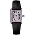 Cartier Tank Style Rectangular Leather Strap