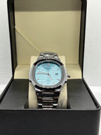 Patek Philippe Nautilus — Tiffany Blue Textured Dial | Stainless Steel | Date Display